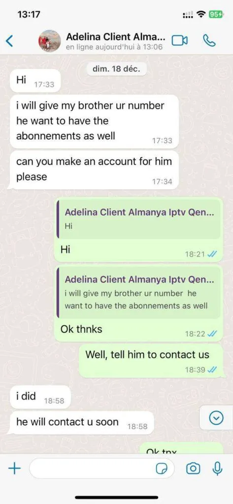 WhatsApp setup conversation screenshot 5